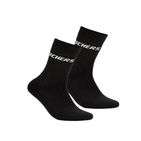 Skechers Unisex Μονόχρωμες Κάλτσες Μαύρες 2Pack - Image 4